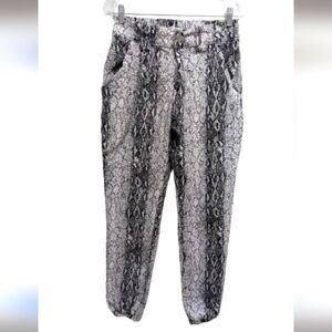 Fashion Nova snake print high waisted women's joggers size M
